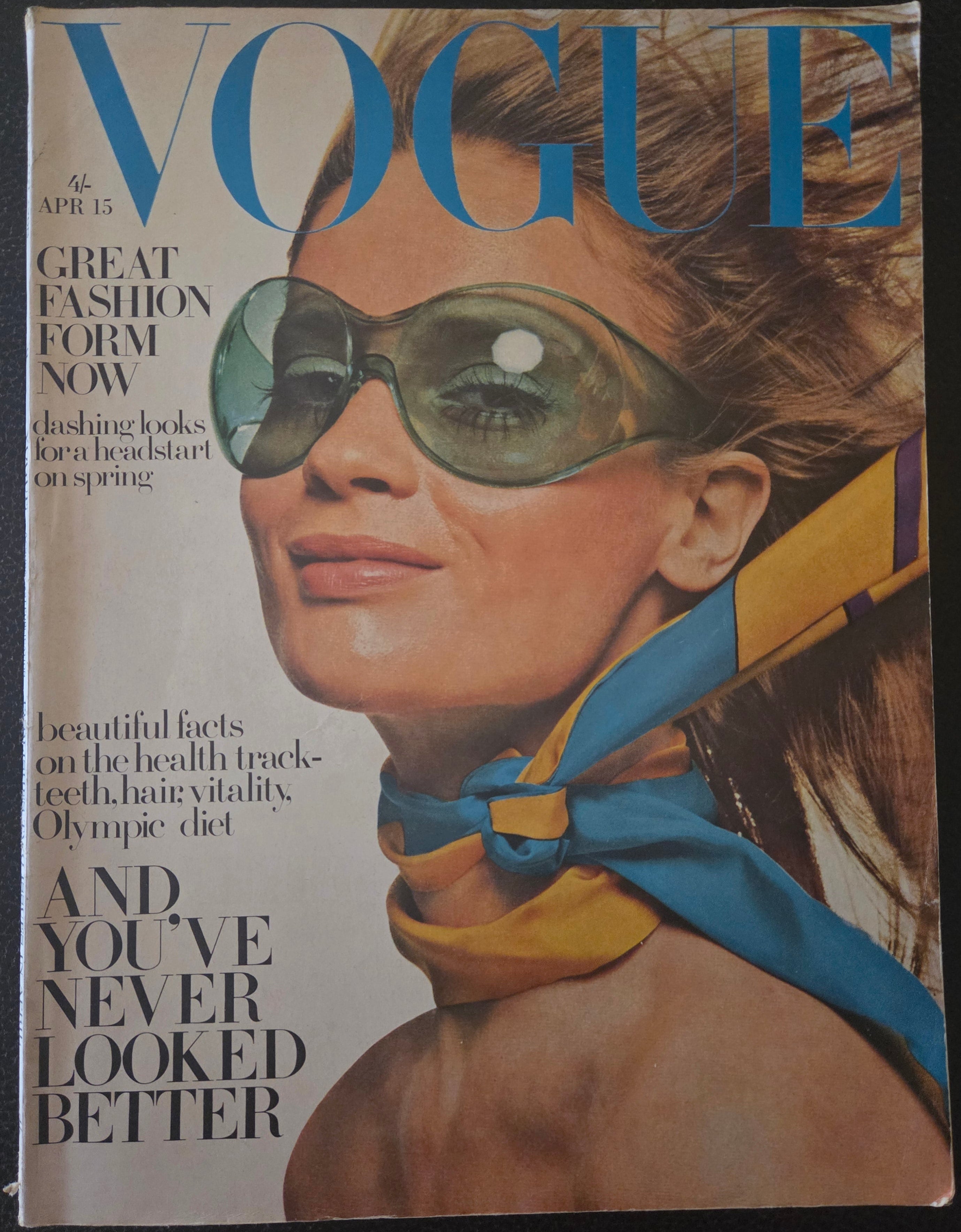 Vogue with model in glasses
