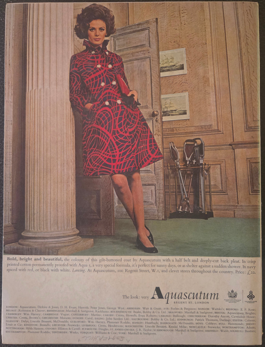 Vintage advert for Aquascutum