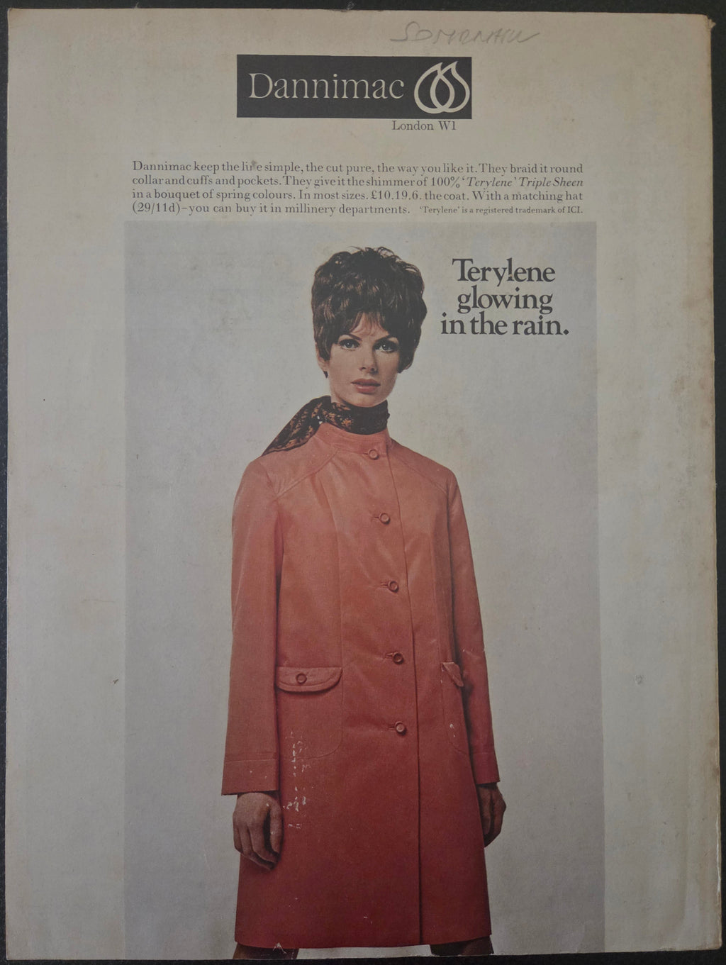 Vintage advert for Dannimac