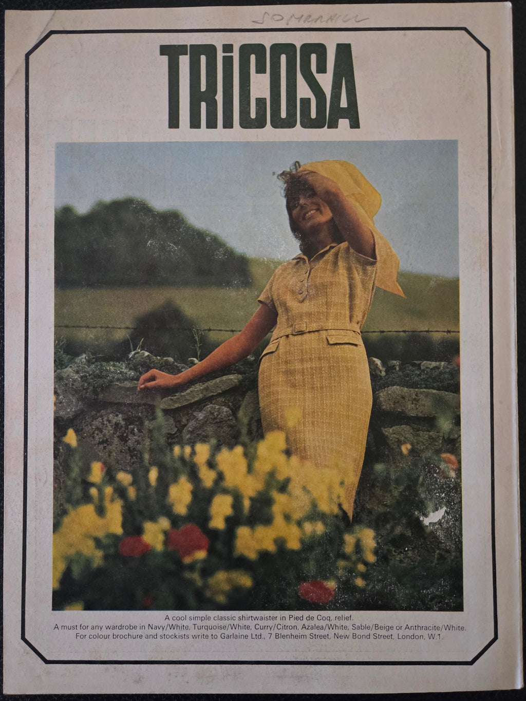Advert for Tricosa