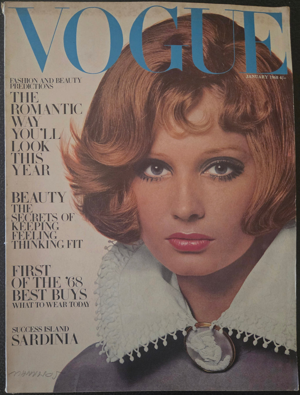 Vogue with brunette model.