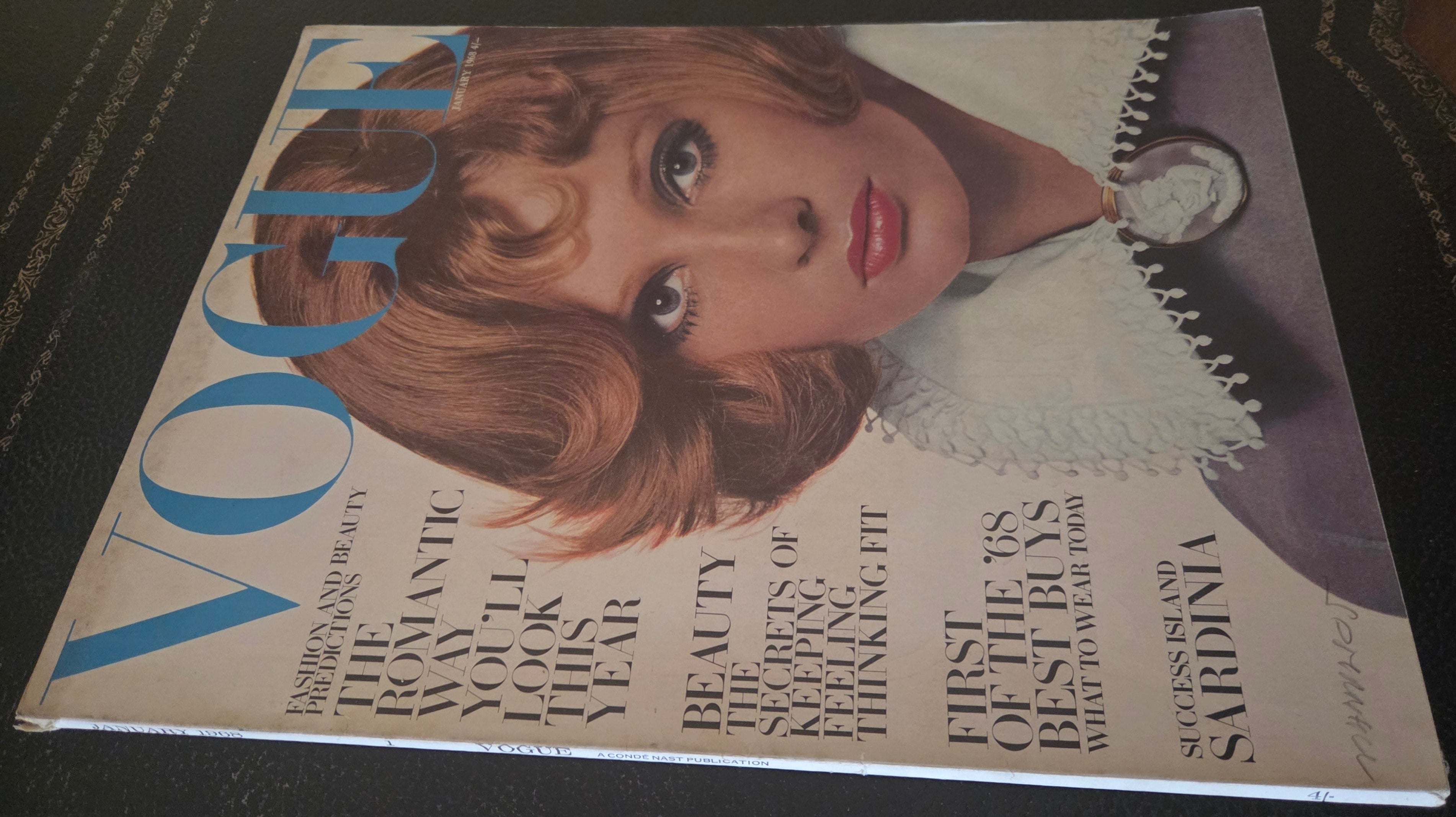 Vogue with brunette model.