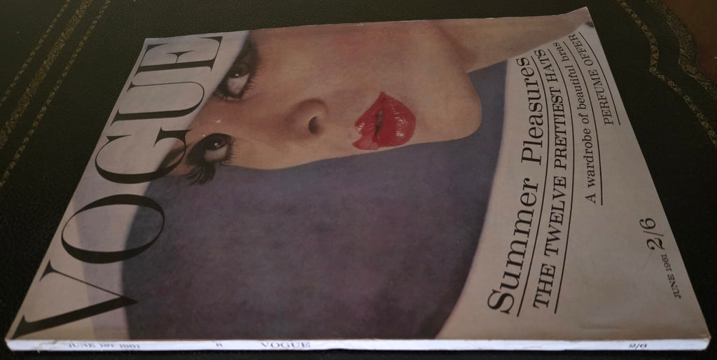 Vogue magazine cover with a woman's face