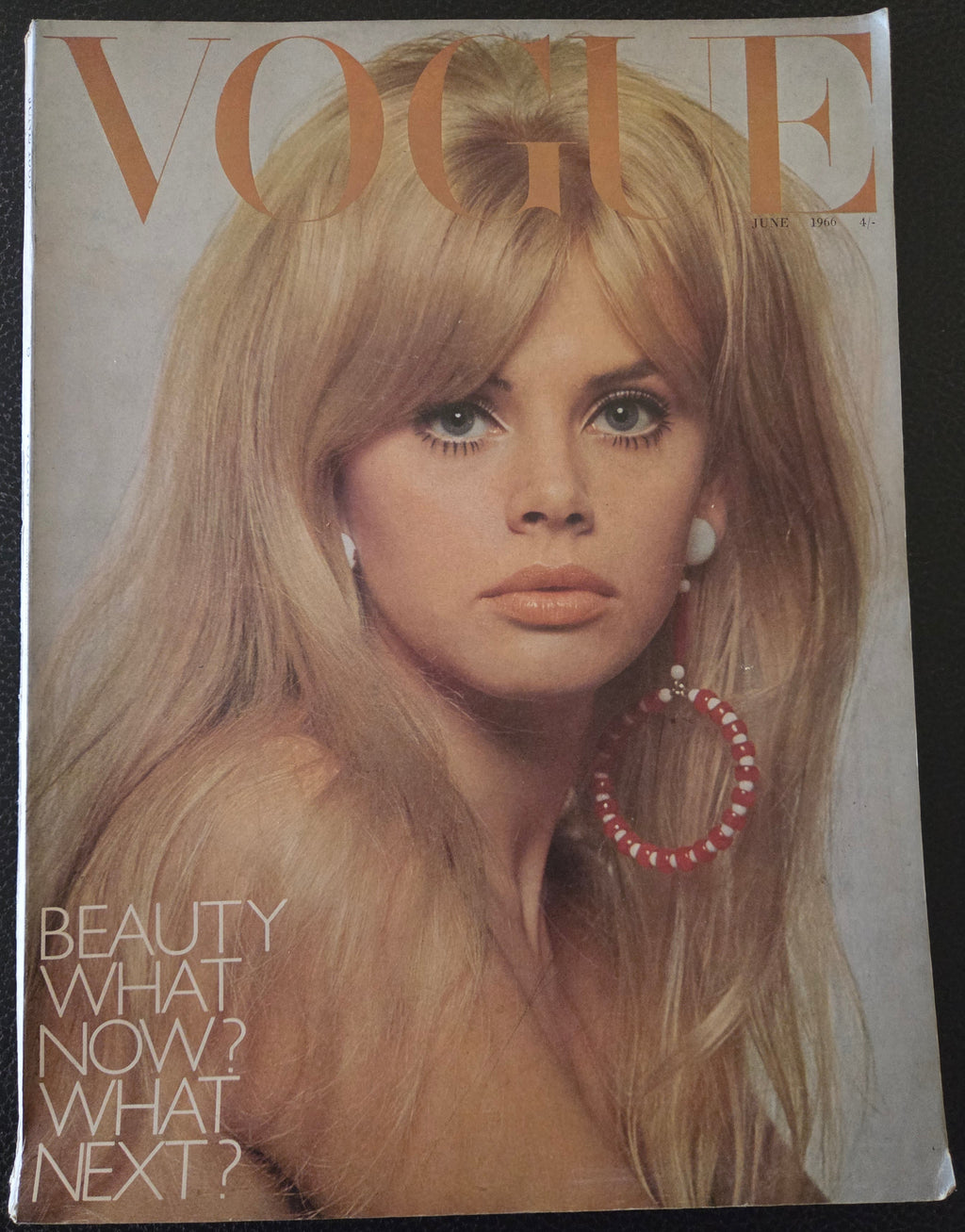 Vogue cover with long haired model