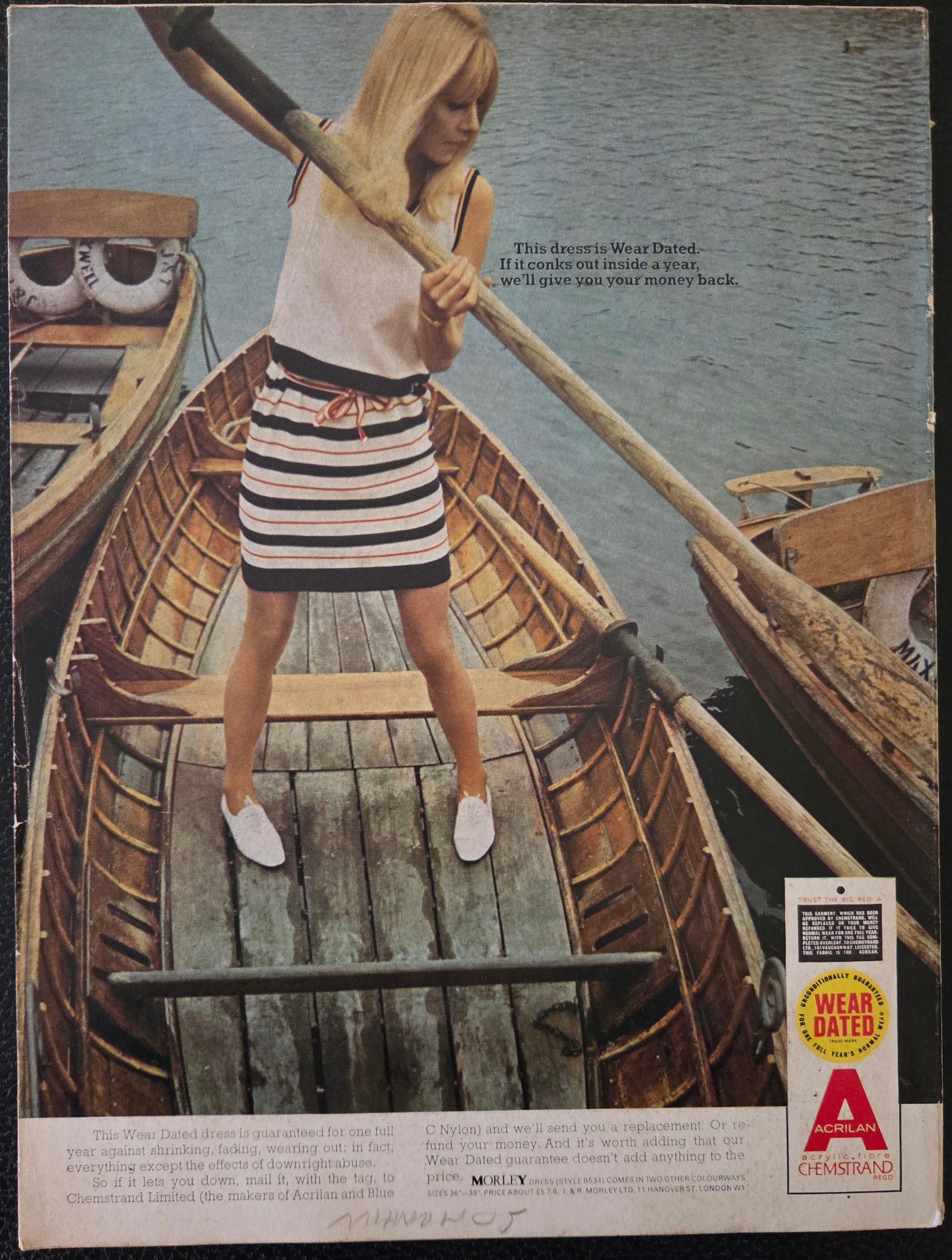 Vintage advert for Acrilan