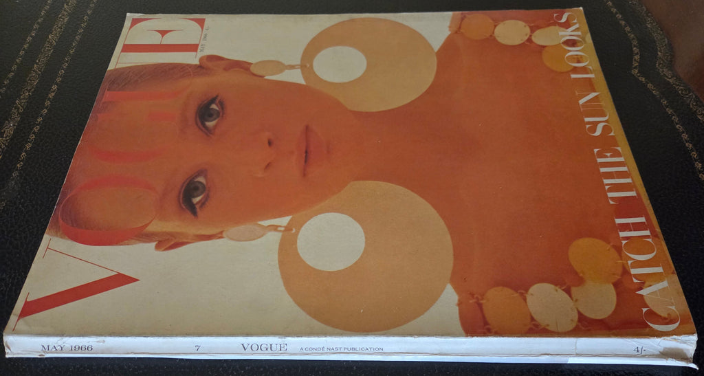 Vogue magazine featuring orange model.