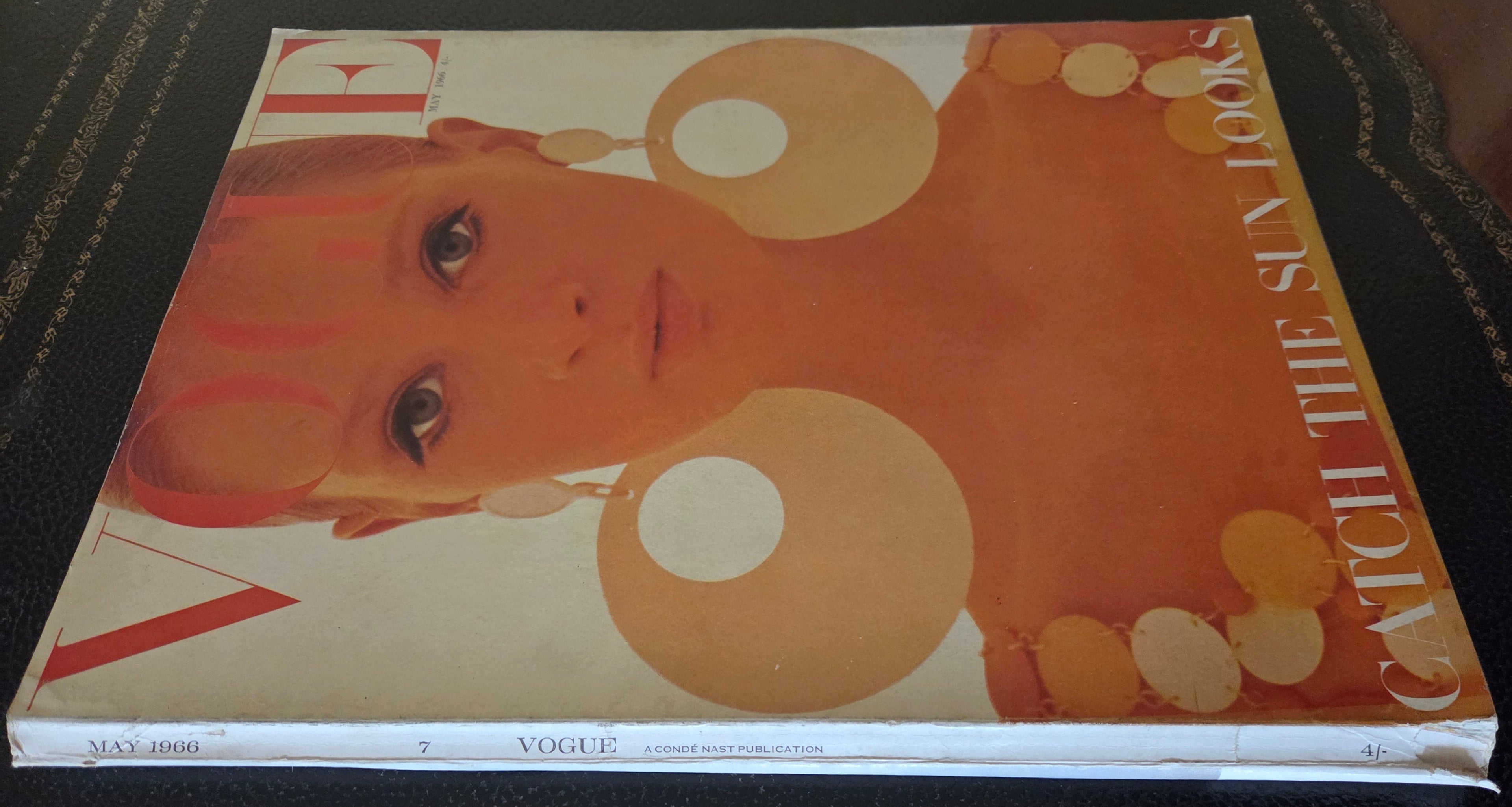 Vogue magazine featuring orange model.