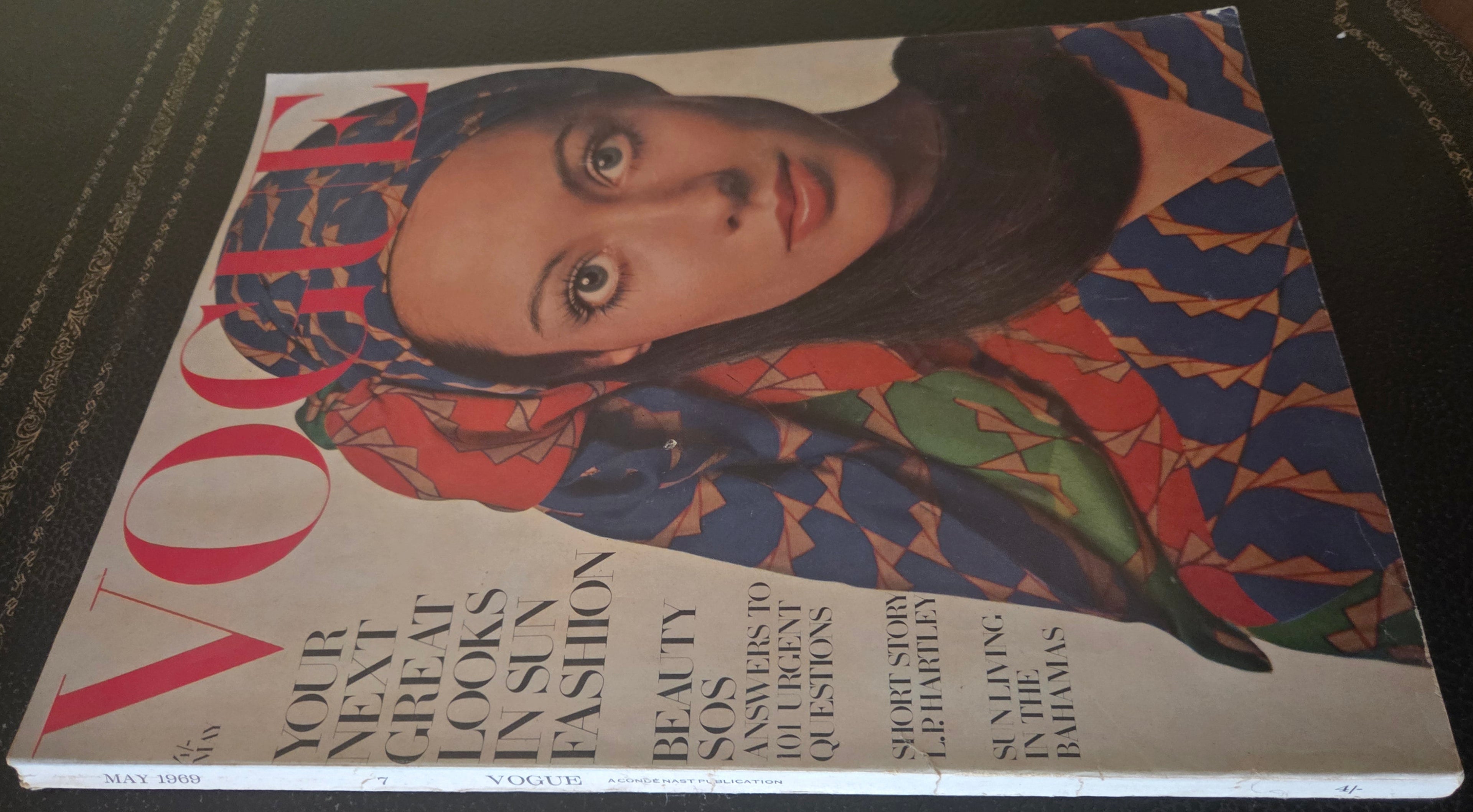 Vogue with model in headscarf.