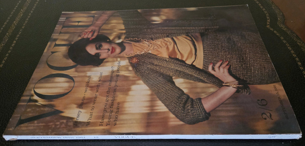 Vogue mid September vintage issue 1961