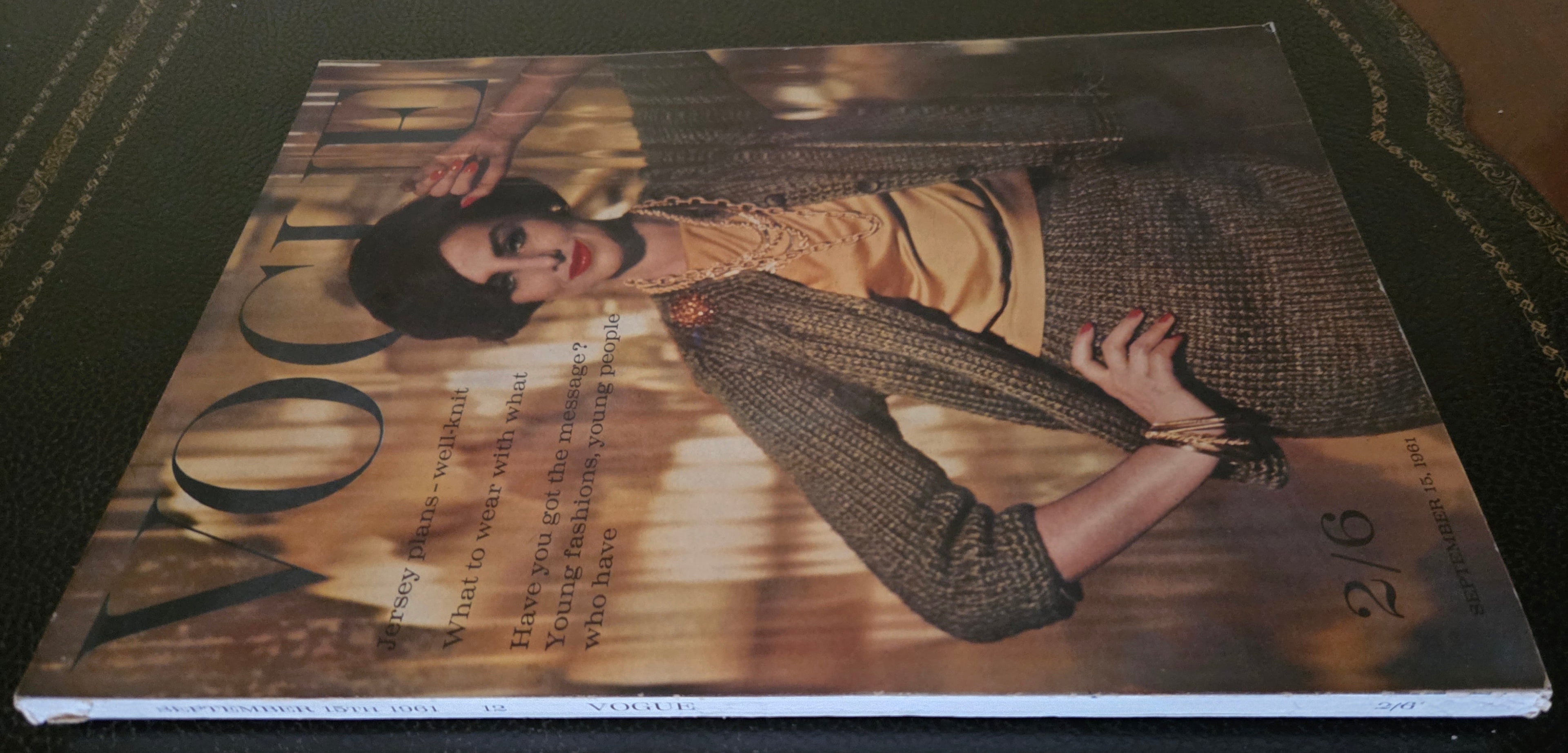 Vogue mid September vintage issue 1961