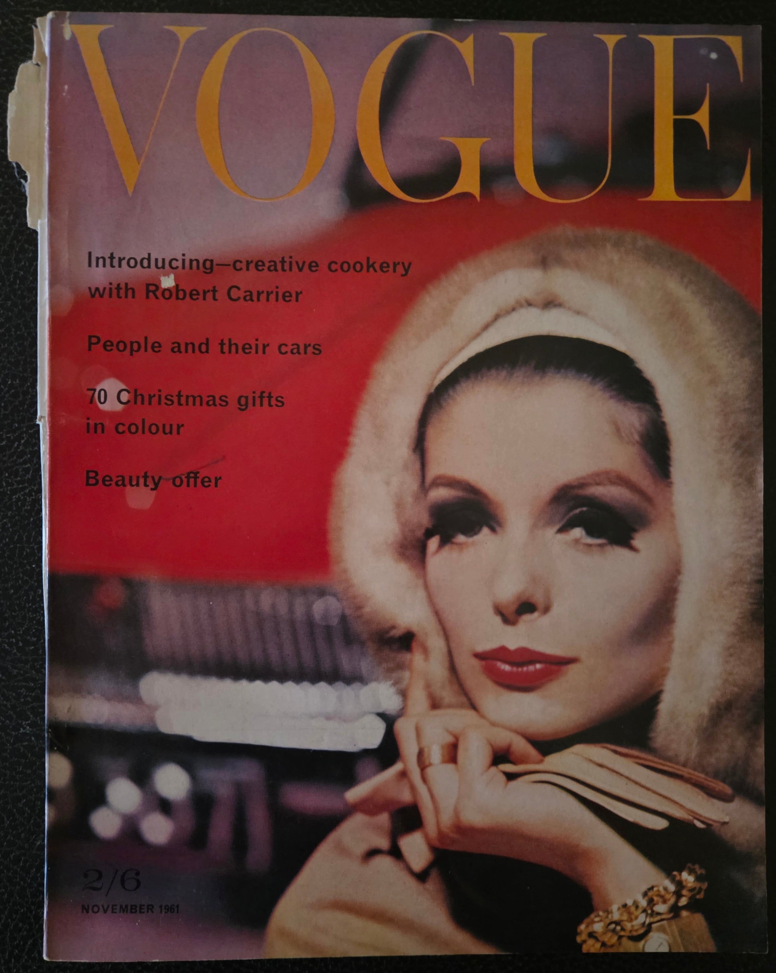 Vintage Vogue magazine cover.