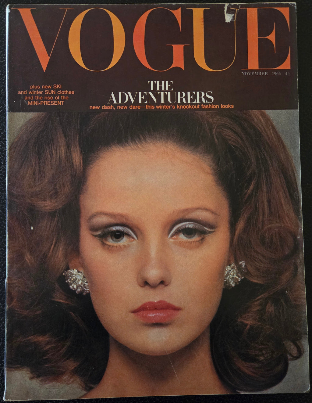 Vogue with brunette model