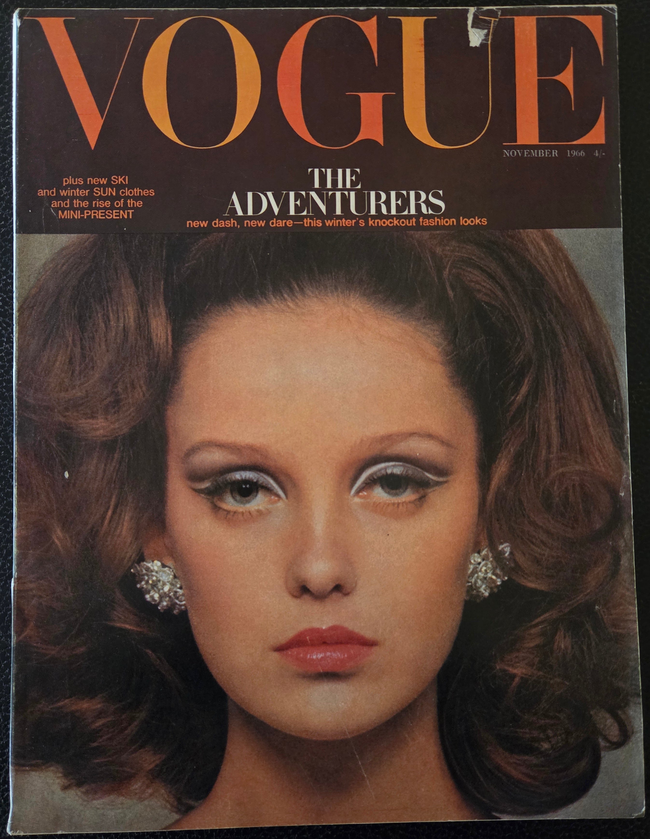 Vogue with brunette model