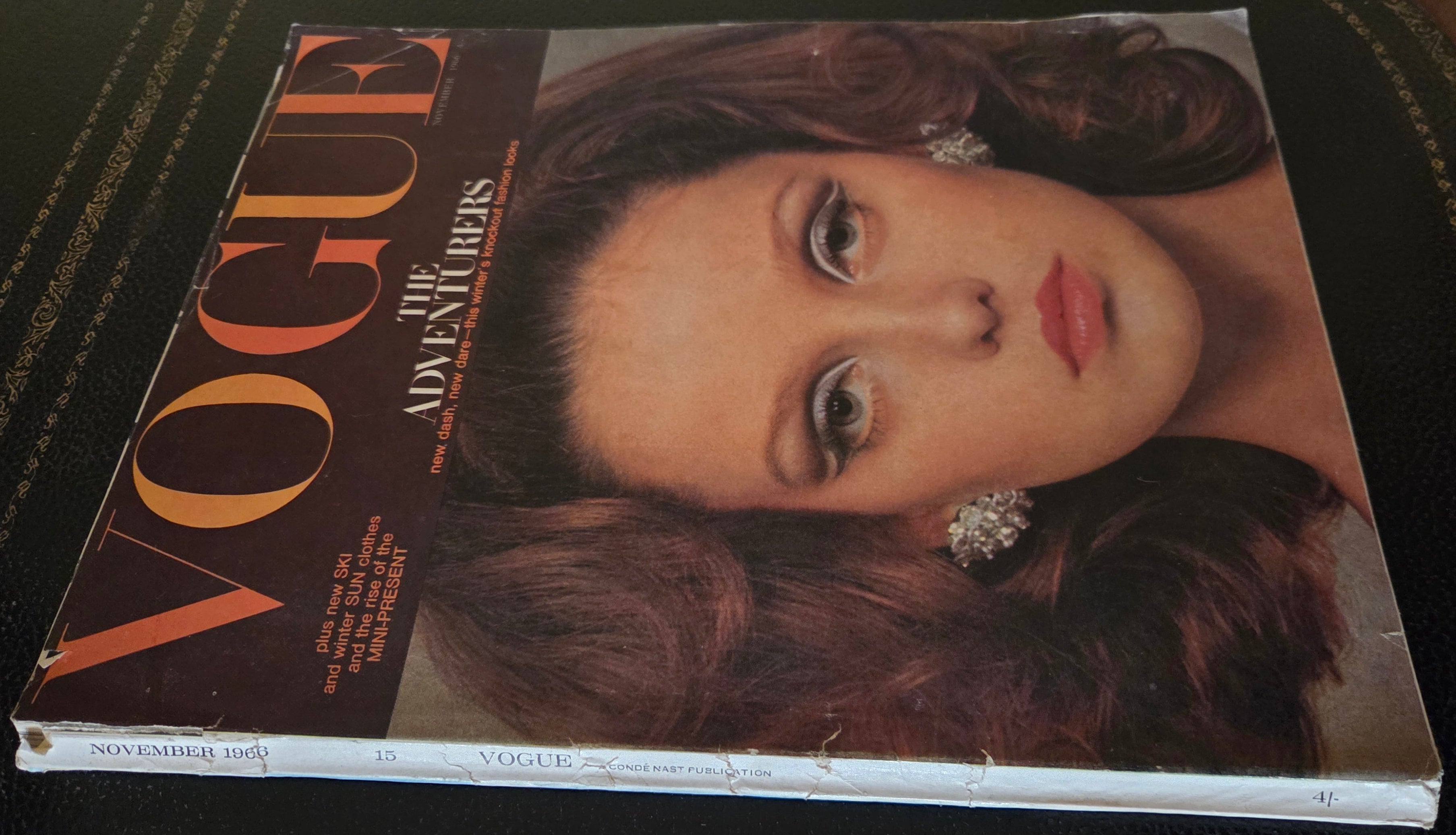 Vogue with brunette model