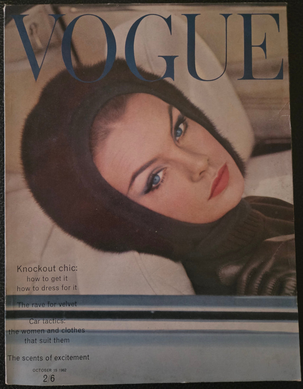 Vogue with model in fur hood.