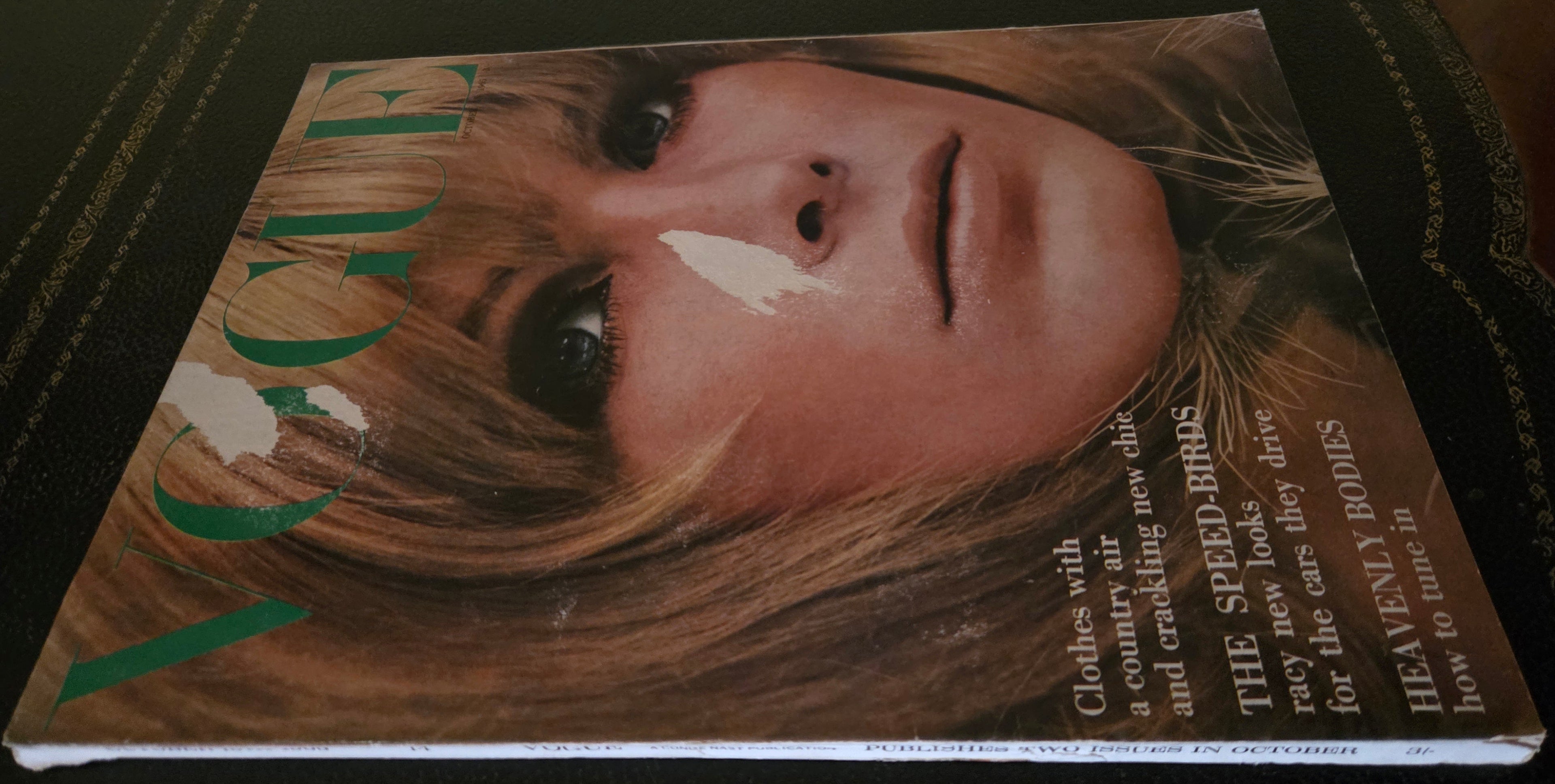 Book cover with a person's face