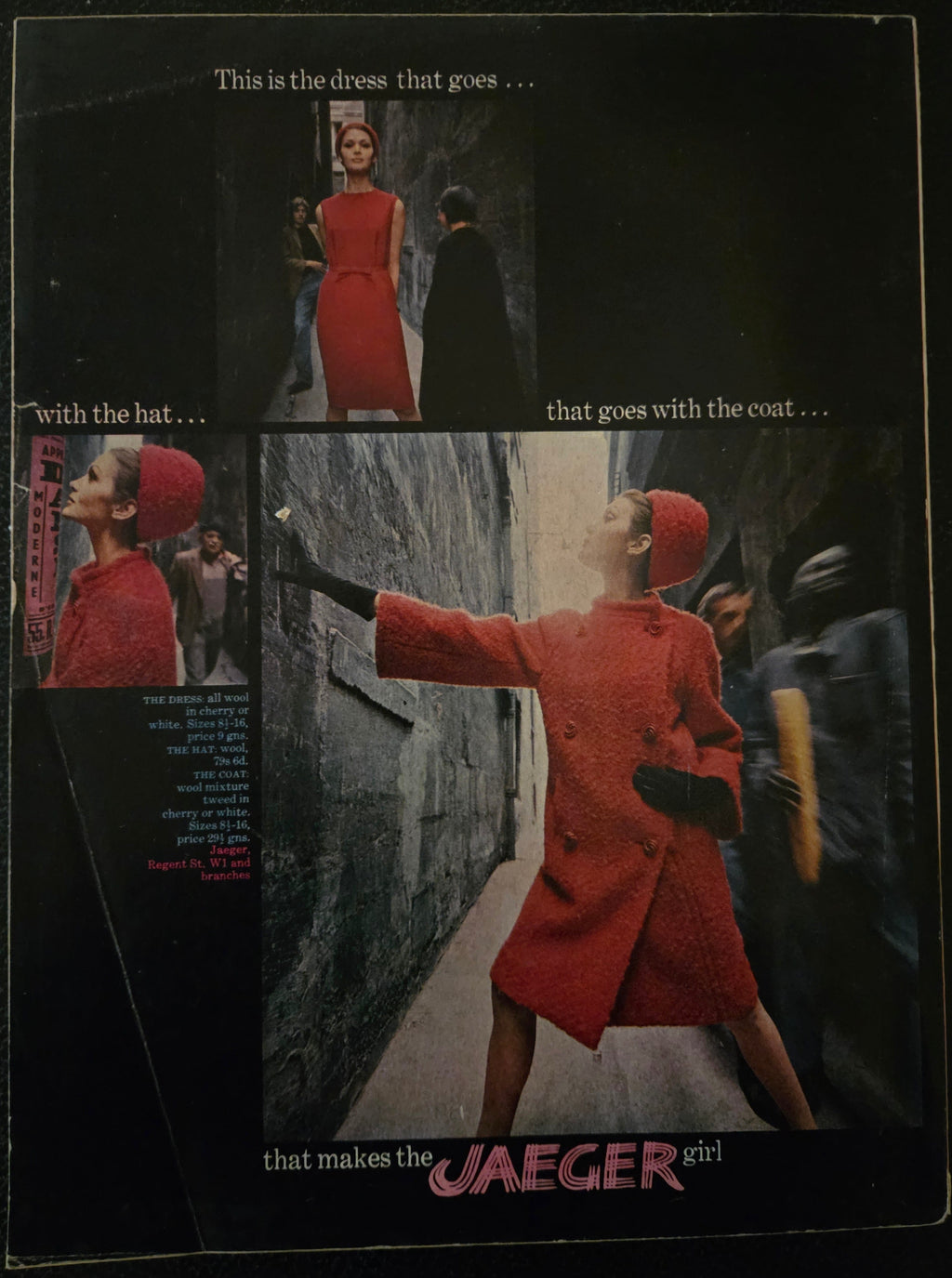 Vintage-style advertisement for Jaeger